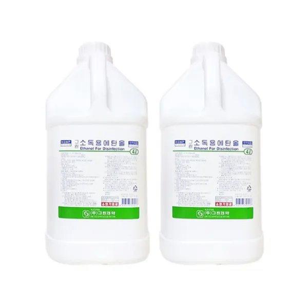 그린제약 소독용에탄올 소독알코올 대용량 4L 소독제, 1개