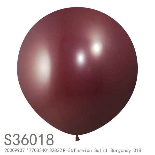 풍선 Sempertex36인치 대형 결혼축하 90CM땅볼 결혼식 결혼사진 S36, T05-와인색 018