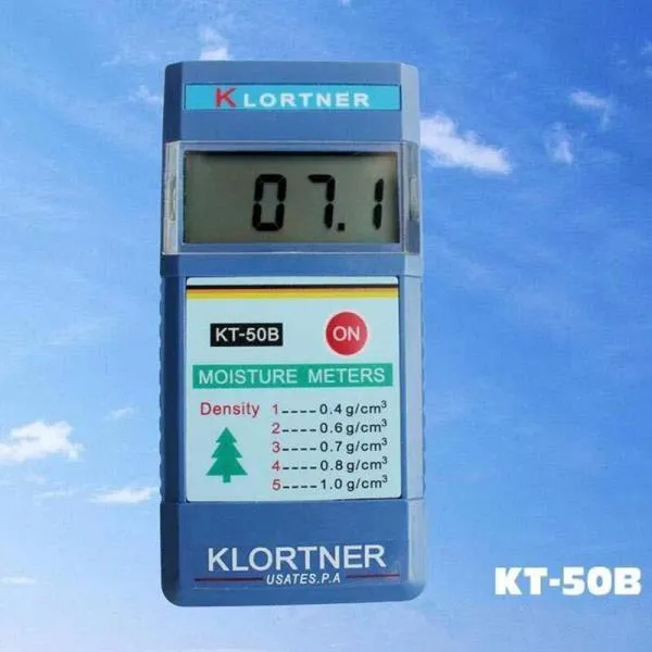 Kt50b 유도 형 목재 수분 시험기 KT-50B 목재 수분 시험기 목재 습도 측정기 range2 ~ 90% 0.1% 정확도, 한개옵션0