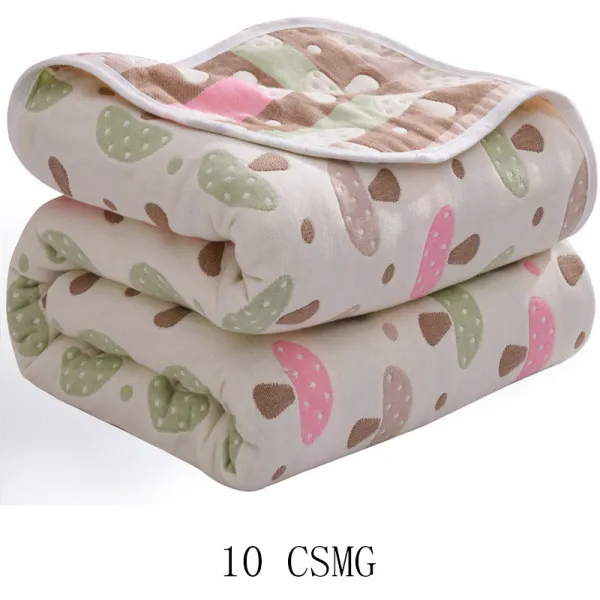 뉴타임즈3 면 6단 거즈 수건 순면 2인용 단일 수건 모포 여름 아기 아기 침식모포 여름 이불 Qh03 A25 10 Csmg 110*110cm 