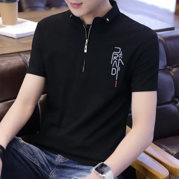 심쿵 심쿵패션 남성 집업 여름 반팔 티셔츠