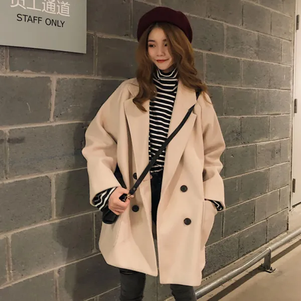Yx Shop 겨울 여성 롱 코트 아우터 오버핏 F0030