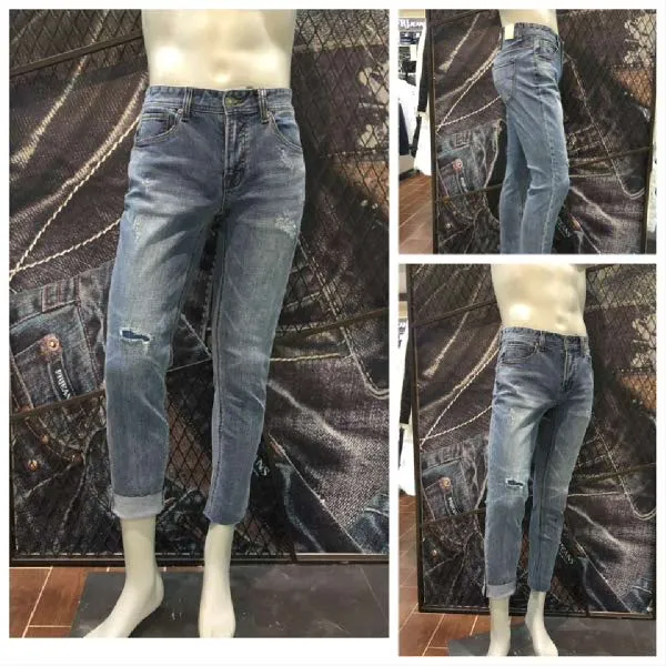 [현대백화점]J.FRJ Jeans(에프알제이)F91M-DP632A 남성 미디엄톤 워싱 크롭테이퍼드 청바지