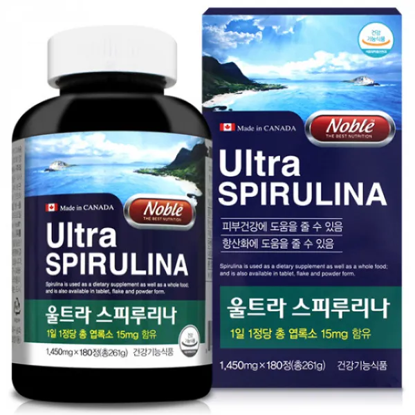 스피루리나 원말 스피룰리나 스피리루나 스프리루나 스피루니나 우주식량 스피루나 스피롤리나 1병180정, 단일상품