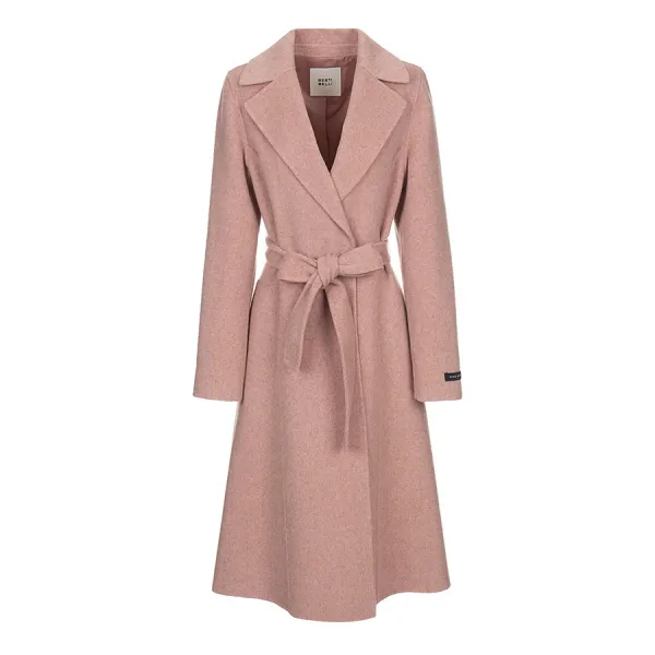 베스띠벨리 2019 65% 할인 무료배송 핸드메이드 클래식 카라넥 핑크 울 코트 울블랜딩 딸기우유 컬러 벨티드 롱 사랑스러운 분홍 빅사이즈 55 66 77