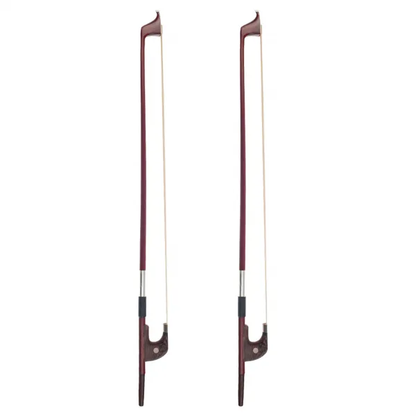 ZLD 2pcs 3/4 독일어 더블베이스 활 흑단 개구리 말 머리 문자열은, 모델명