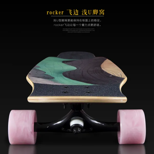 해외상품 스케이트보드 역산장판보드선학성인백호전문초학자대보남 25284 옵션03