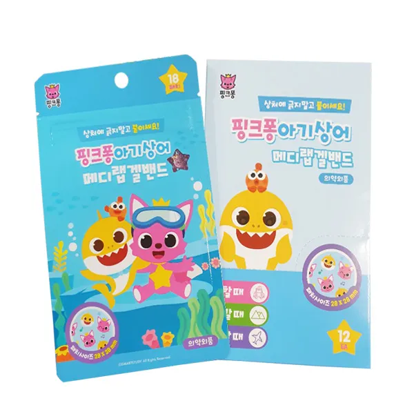 핑크퐁 겔밴드 18매입 상처 긁지말고 간편부착 12EA, 단품
