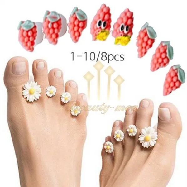  안산뷰티모아 8pcs 실리콘 토우세퍼레이트 발가락 고정기 패디큐어 토우세퍼레이터 토우 포장 케이스랜덤 19종 선택 200623 수량구매 대환영2980원~ 1세트 1 10 8pcs 