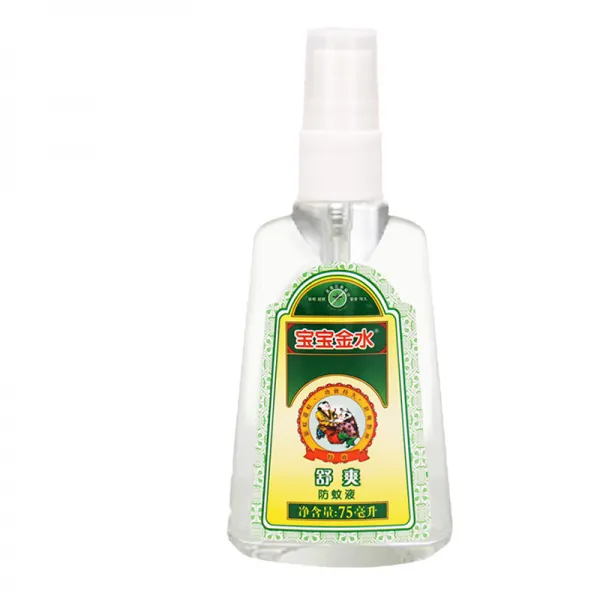 아기 금물 모기 물 모기 물 밖에서 모기 퇴치 금은꽃 75ml 모기 퇴치 편안한 모기액 75ml, 단일상품