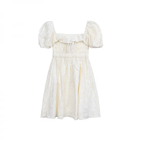 이날 헤어 데이트 작은 스커트 모리 계열 원피스 면마 온유한 키 작게 날씬해