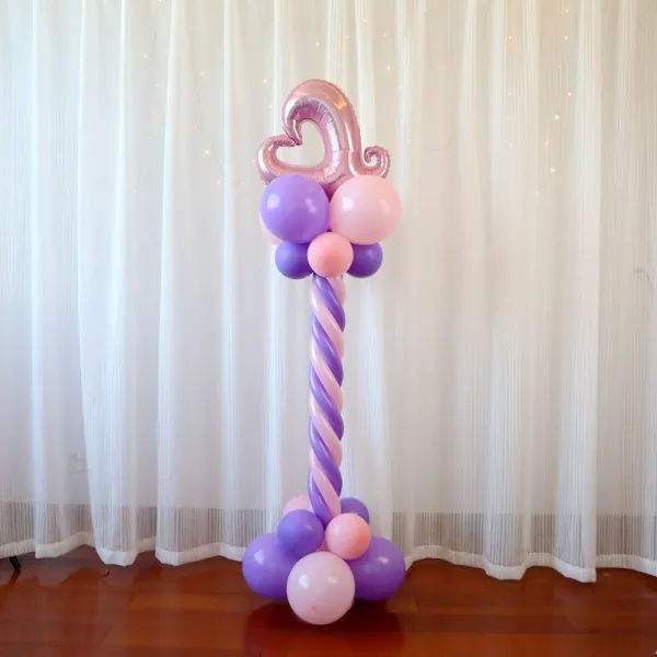 북유럽인테리어소품 발렌타인데이 인테리어 용품 돌 결혼식 생일 파티 매장 개업 풍선 기둥세우기 길안내, T21-신상핑크 자화심 기둥세우기 1개