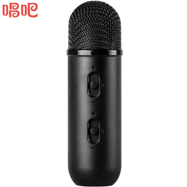노래하자 캡슐 맥풍 입문클래스 블랙 모바일 PC 전민 K송 범용 앵커 생방송 전용 마이크 애플 안드로이드 온 디맨드 오디오, black Default