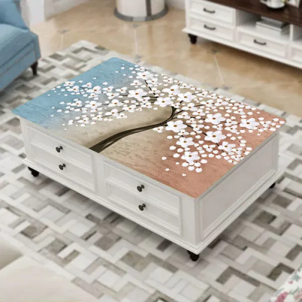 테이블매트 Pvc매트 그림 테이블위 보호 화상방지 테이블패드 식탁보 북유럽스타일의 가정용 방수 단열 티테이블 Pvc식사 T06 호색적인 머리 C11 80*135cm