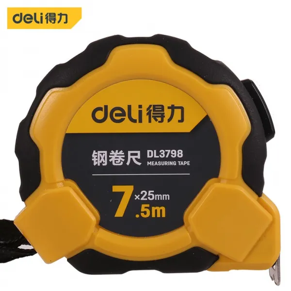 득 력 (deli) 7.5 미터 플라스틱 자동 잠 금 줄자 카 트 리 지 척 신 축 척 미터 미터 미터 미터 미터 미터 미터 미터 미터 미터 미터 미터법 7.5m * 25mm DL3798