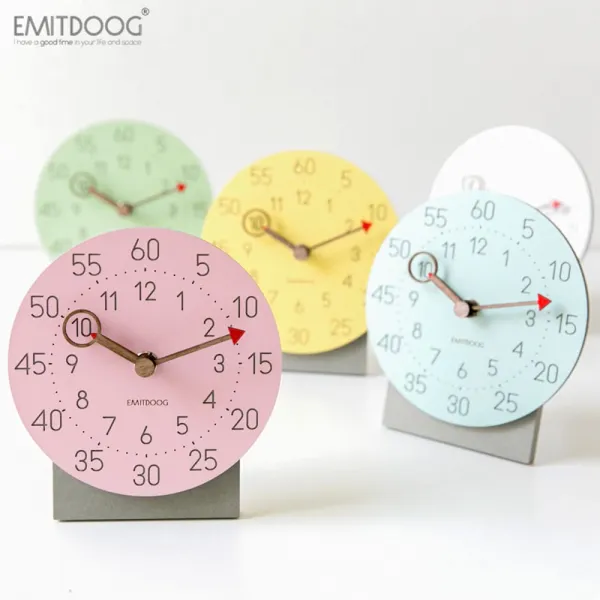 위파인더 EMITDOOG 모던 심플 탁상시계 거실 가정용 좌시계 노르딕 현대, 선택 화이트