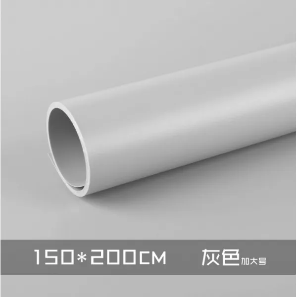 촬영배경지 스크럽 빛흡수 PVC판 촬영 배경천 방송 생방송 인테리어 배경지 셀럽 사진촬영, T21-1.5*2M그레이(불참 구매 활동)