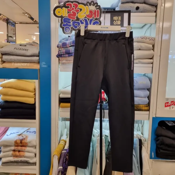 에꼴리에 동아 NC 두둥 출고 22년 봄신상 50% 세일 보풀이 전혀 일어나지 않아요!!!슬림 트레이닝 바지 츄리닝 운동복 츄키니 등원복 인기 학교갈때입자 22A0253 BK