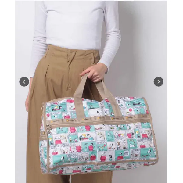 코린 LESPORTSAC 악송시 718 5 큰사이즈 라지 트래블케이스 스누피