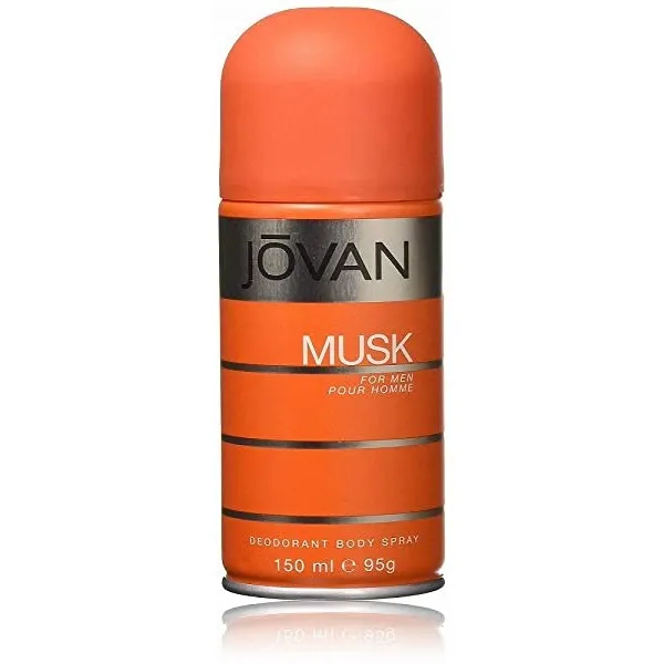 Jovan Black Musk by Jovan for Men -Deodorant Body Spray 5 oz