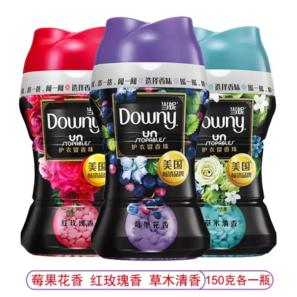 DOWNY더니 피그 앤 더 빨래함 구슬 스테이플 향 맛 옷섬유 유연제다 세제 150G3 보틀, 450g, 곰팡내 150g 레드 로즈 향150g