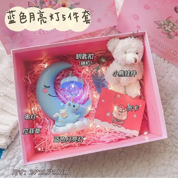 의 여자친구 독창적 유별나 실용적 마음담은 생일 소녀 잘 살다 자매 트윈, 왕족블루 색 블루 달등 5투피스