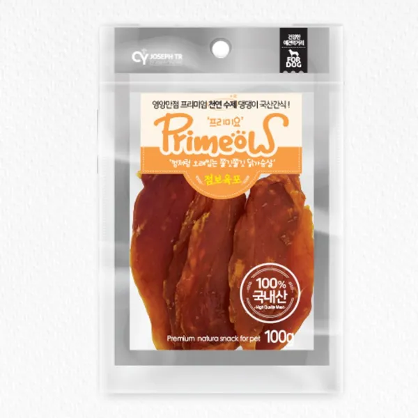 피디엠에스샵_(D-7) 프리미요 - 닭고기 점보육포 (100g)+pdms픞, ★이상품만족해요!!, ★이상품만족해요!!