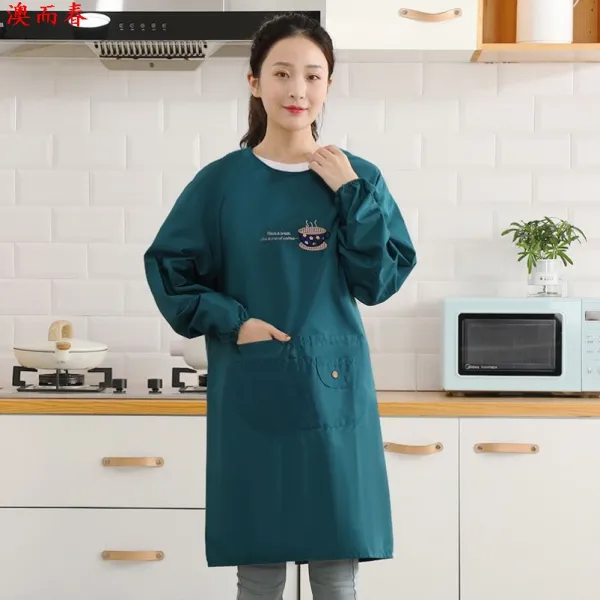 밭에 나가다 90뒤 일을 함 가운 배기 전원 무드 심플 해내다 위생 밀크 티 숍 쓰러지다 중국식 홑적삼 옷 어른, S58-S- 블루