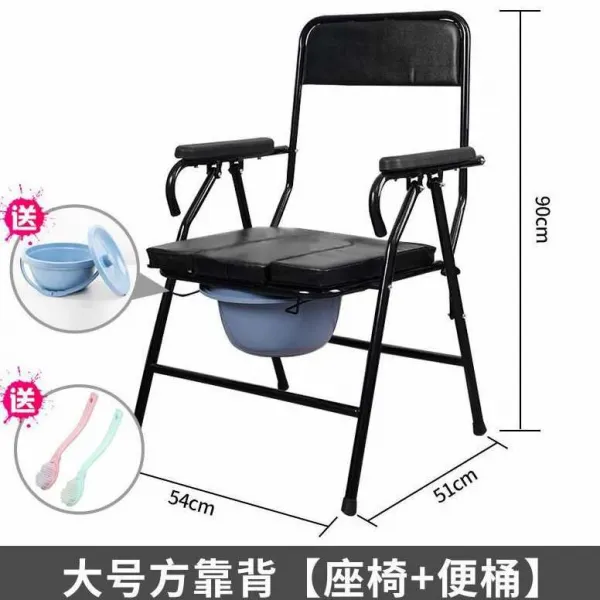 샤워 휴대용트 웅덩이에 웅크리고 앉다 고치다 쿠션 심플 접이식드 노년 논슬립 미끄럼방지 튼튼한 경량 보강 농촌, 일반핏 타입 튜바이다 등받이 （의자