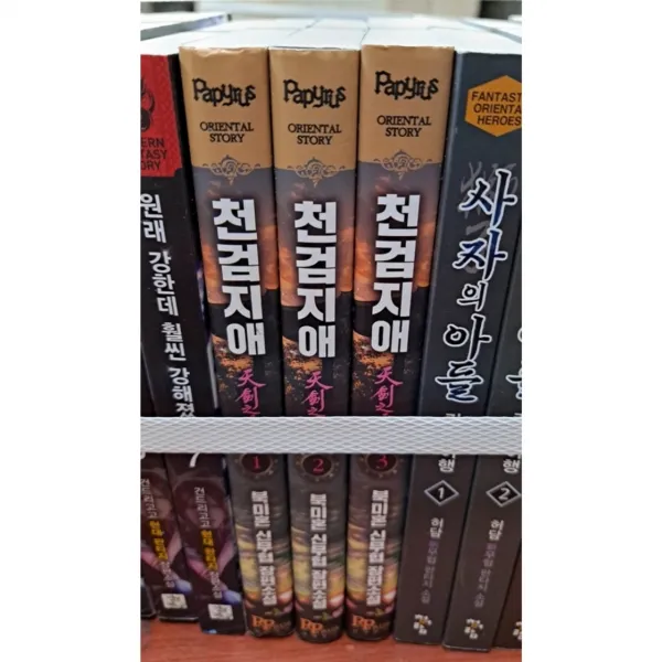 중고 천검지애 작은책 신무협 1 3 권 /상태 중상 /파피루스/북미혼