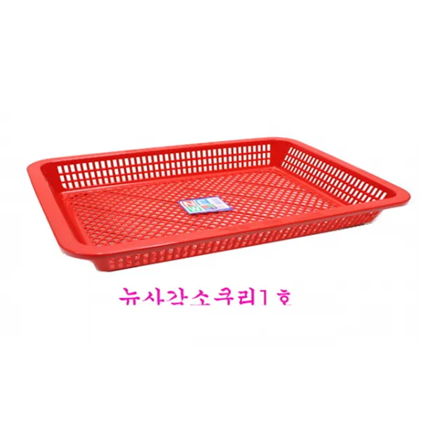 IT145310 광신 뉴사각 소쿠리 1호 - F-0.155351 수납바구니 라탄바구니 바스켓 플라스틱바구니 손잡이바구니 철제바구니 사각바구니 원형바구니 인테리어바구니 라탄바스켓, 1