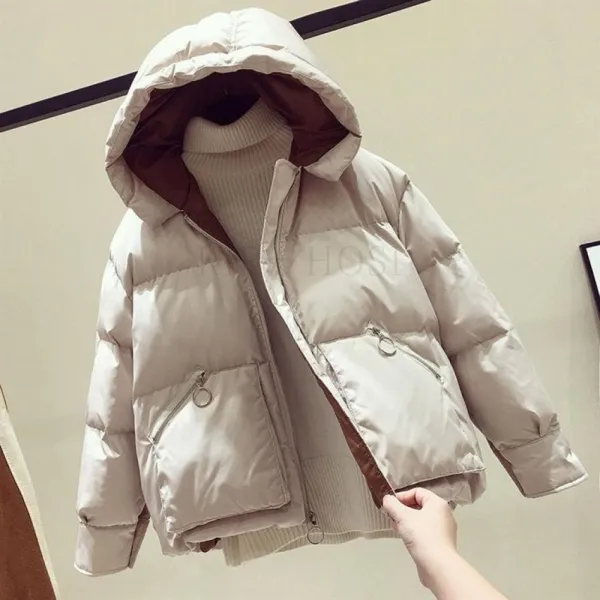 Kirahosi 모던 캐주얼 여성 숏 패딩 점퍼 야상 추동 아우터 데일리 157호+ 덧신 증정 T5fp2i1