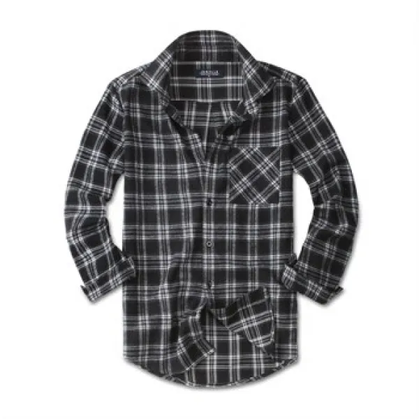 제이앤몰스 기모 캐주얼 체크 남성 남자 긴팔 셔츠 남방 M252