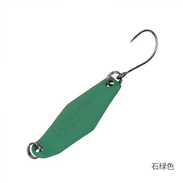 낚시터 도깨비걸음 25G 작은 스팽글 송어 넙치 화이트 스틱 미노우 글리터 금속, 석 그린