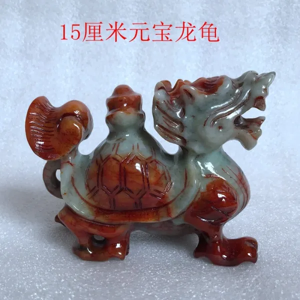 와이유 거북용 재물을 구해 읍내 집수 옥룡 거북이 장식품 광천연 옥돌 보룡거북 15센티미터 단가