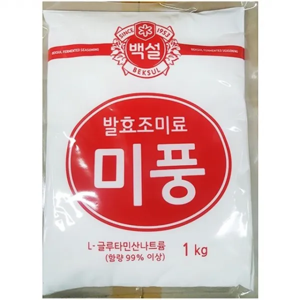 【红】 백설 발효조미료 식품첨가물 미풍 1Kg 1EA CЯ4+VIP_ 미풍 MSG, CЯ 1