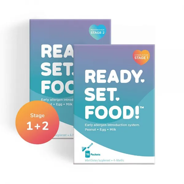 [미국 직구] Ready Set Food 유아식 음식알레르기 발병위험감소 Stage 1 + Stage 2 | 45 Day Maintenance, 상세페이지참조