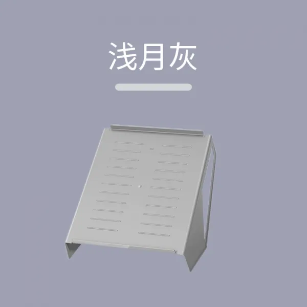 물심 생활 더블레이어 접이식 신발 수납정리대 가정용 비닐 플라스틱 심플 슈즈 성급 공간 욕실화슬리퍼, 라이트 그레이월