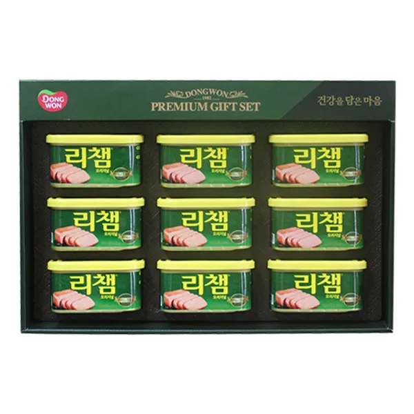 동원 리챔 6호 오리지널 200g 9개 선물세트 5개입 박스 식품 > 가공/즉석식품 캔/통조림류 기타축산물통조림, 1