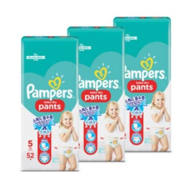 팸퍼스 베이비드라이 팬티형 기저귀 5단계(12-17kg), 156매