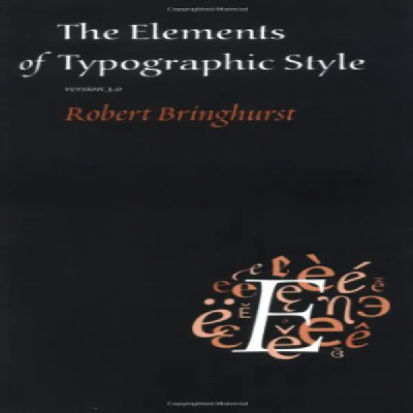 Paperback The Elements of Typographic Style 문고판 활자체 스타일의 요소, 1