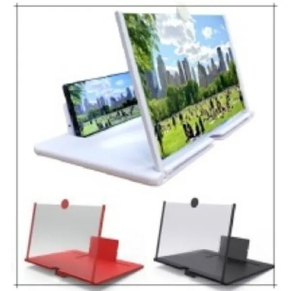 다담따 스마트폰 확대 스크린 접이식에 휴대 간편까지..장소 상관없이 어디서나 사용 가능 확대기/ 10인치 12인치 1+1 1세트 {"사이즈":"10인치 1+1 "} 1개 화이트