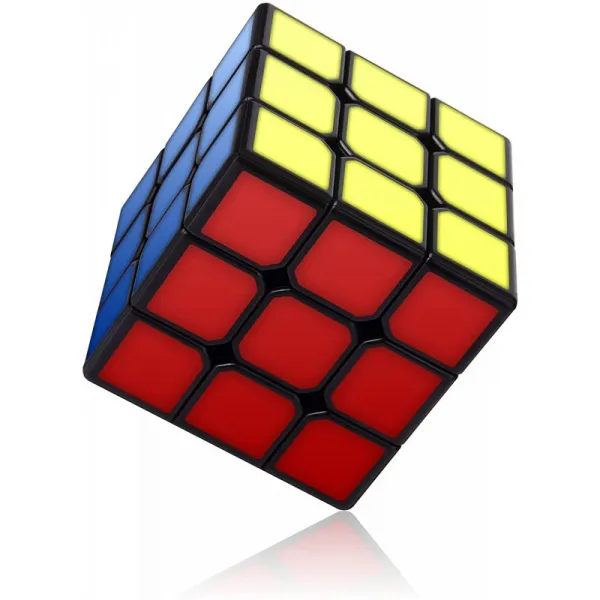 |독일| Vdealen Speedcube 안티 팝 구조와 3x3 큐브 퍼즐 루빅스 큐브 검은 색 ABS 재료와 색상 집약적