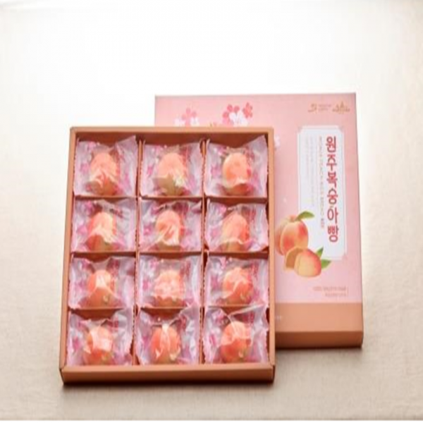원주복숭아빵 12입 선물용 SET, 1개, 30g