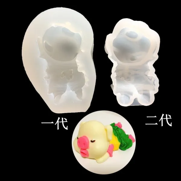 DIY 창의동물 군침 돼지 아이스크림 실리콘젤 모형 폭발