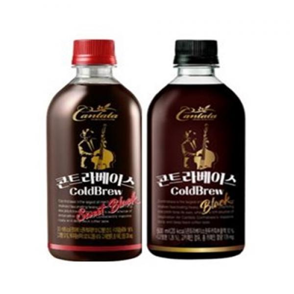 칸타타 콘트라베이스 콜드브루 블랙6개 스위트아메리카노6개 500ml 총12개, 12개