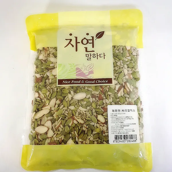 자연생활건강 자연 시리얼믹스 400g 해바라기씨 호박씨 아몬드 견과, 팩