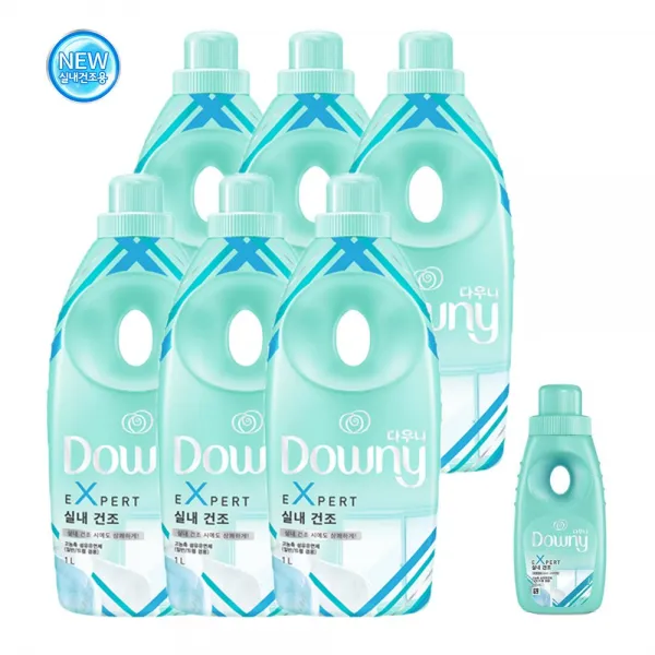 다우니 엑스퍼트 실내건조 1LX6개(다우니200ml), 1L, 1세트