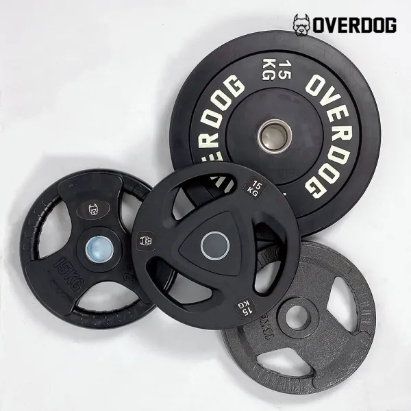 오버독 2.5kg~20kg 고무원판 주물원판 중량원판 범퍼플레이트 원판 모음, 중량원판(중량봉용 원판), 13.중량무광고무원판 10kg x 2장