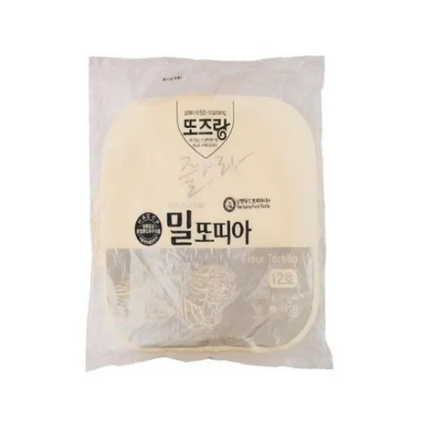 지그재그 (냉동)남향또즈랑12in치흰색또띠아 1.2kg피자 냉동또띠아 또띠아 식품 식자재, 1